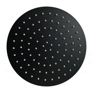 Rund Round Shower Head 250mm Matte Black
