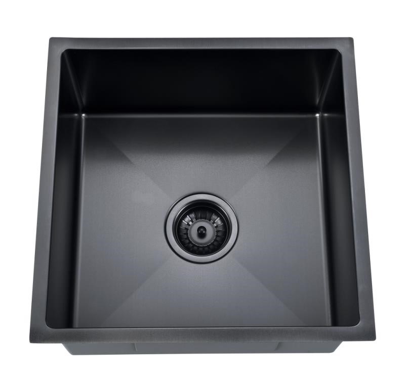 Arcko Lux Matte Black Grey Single Bowl Sink 37L