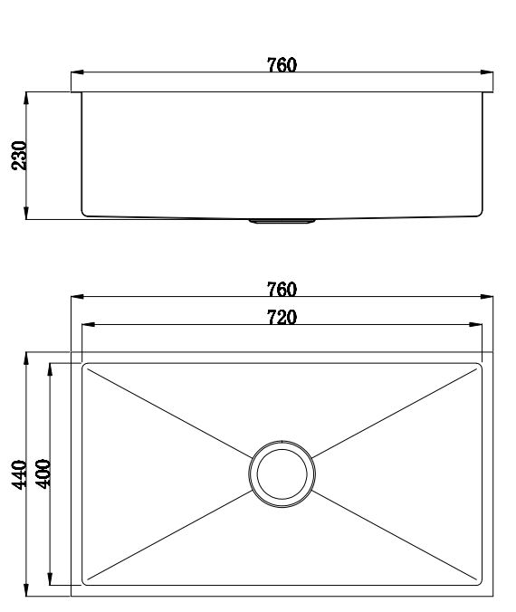 Arcko Lux Stainless Steel Sink 65L - Image 2