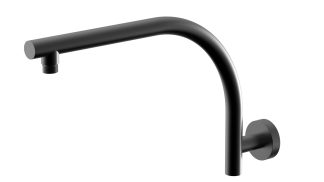 Rund Curve Shower Arm Brushed Gun Metal