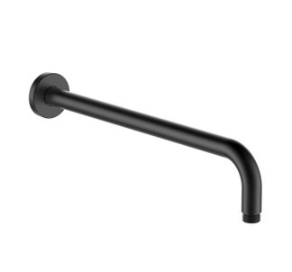 Rund Curve Wall Shower Arm Brushed Gun Metal