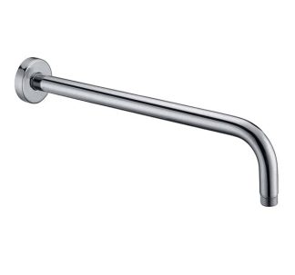 Rund Curve Wall Shower Arm Brushed Nickel