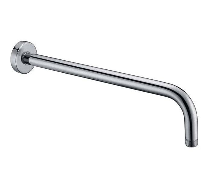 Rund Curve Wall Shower Arm Brushed Nickel