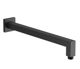 Eckig Square Wall Shower Arm Matte Black