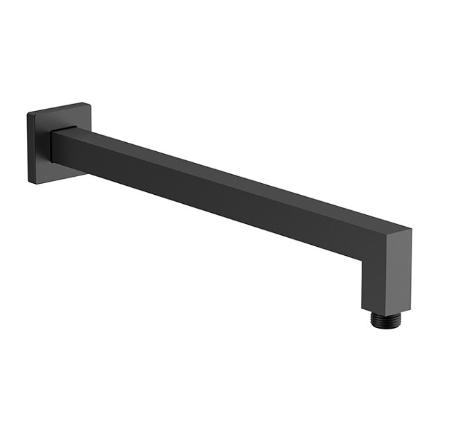 Eckig Square Wall Shower Arm Brushed Gun Metal