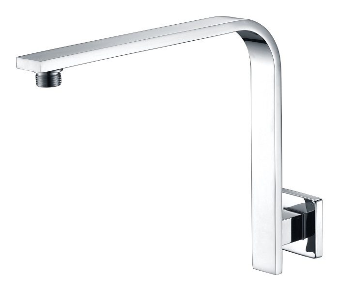 Eckig Square Curve Wall Shower Arm Chrome