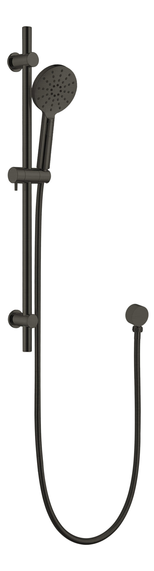 Rund 100 Multifunction Sliding Shower on Rail Brushed Gun Metal