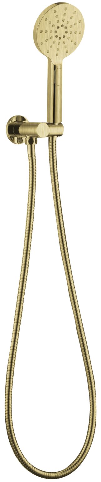 Rund Shower On Bracket Brushed Gold