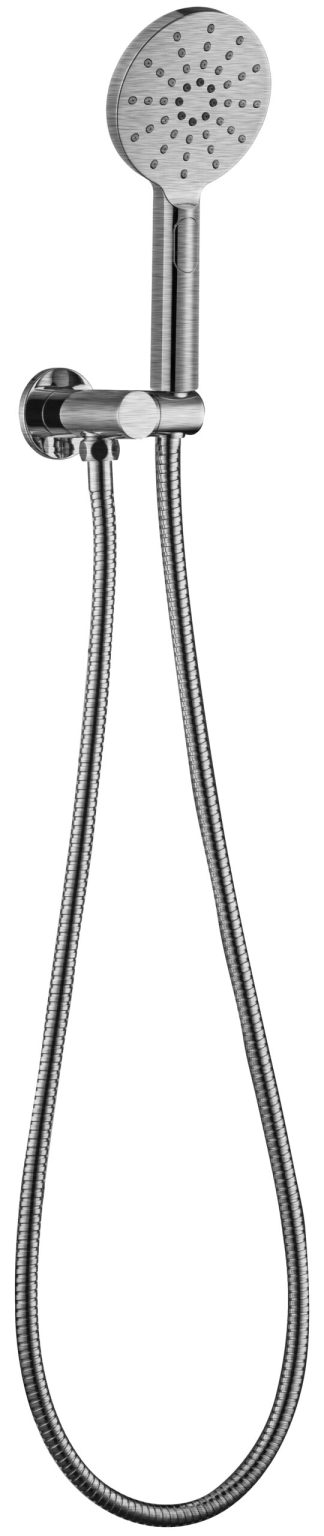 Rund Shower On Bracket Brushed Nickel