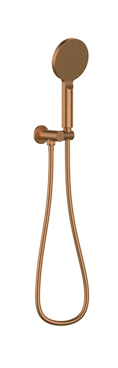 Rund Round Shower On Bracket Brushed Bronze