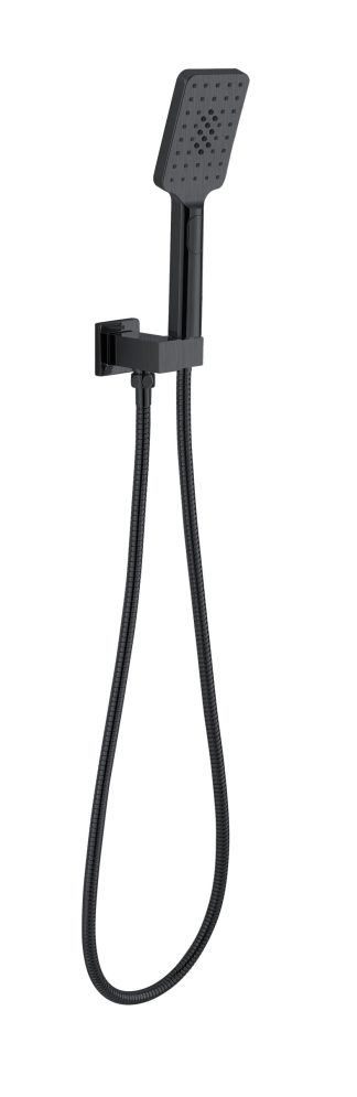 Eckig Square Shower On Bracket Brushed Gun Metal