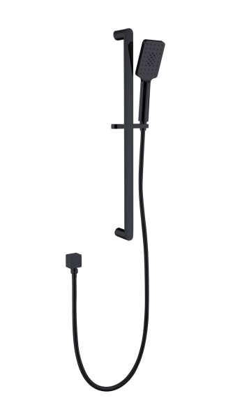 Handel Oval Multifunction Sliding Shower On Rail Matte Black