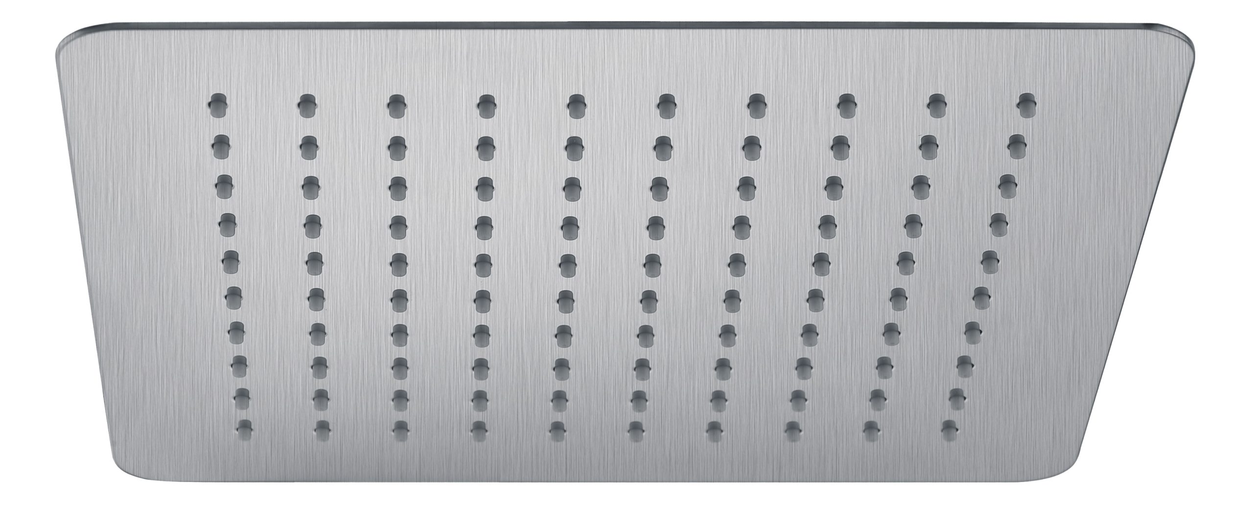 Eckig Square Shower Head 250mm Brushed Nickel
