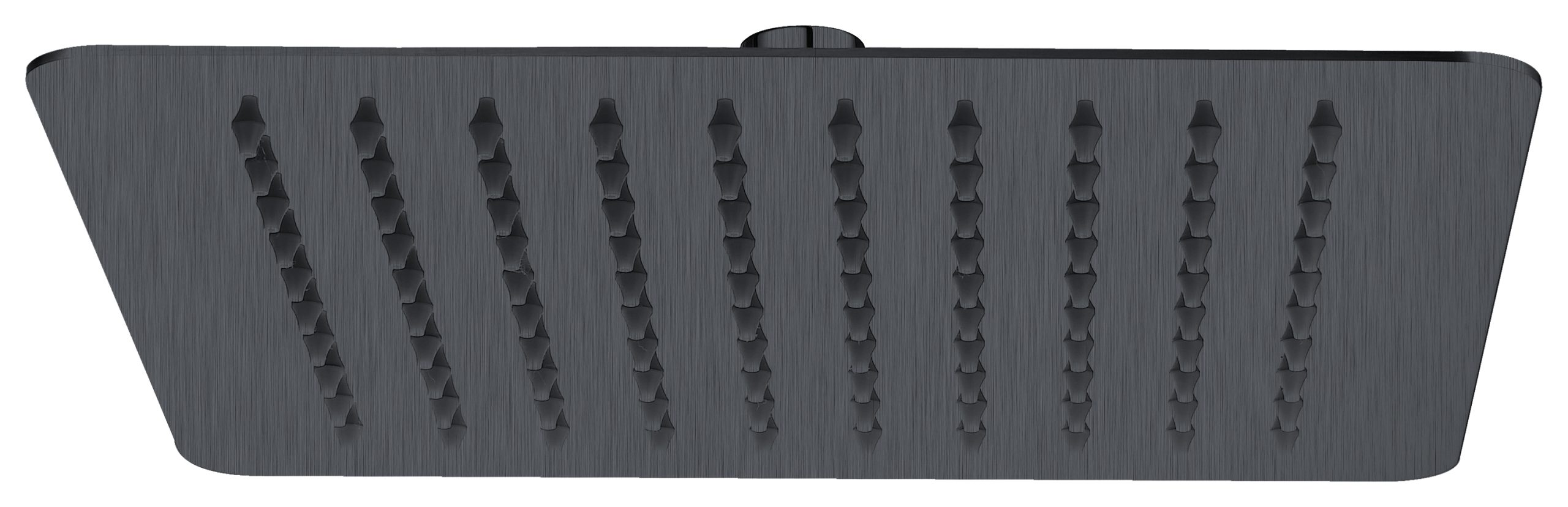 Eckig Square Shower Head 250mm Brushed Gun Metal