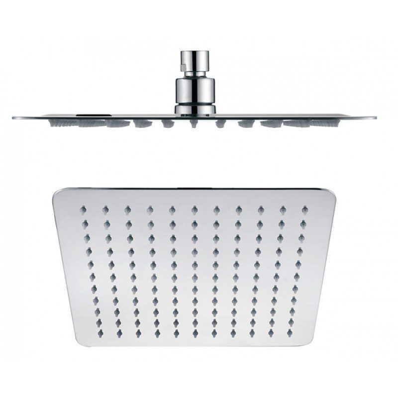 Eckig Square Shower Head 250mm Stainless Steel