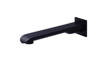 Oval Bath Spout 180mm Matte Black
