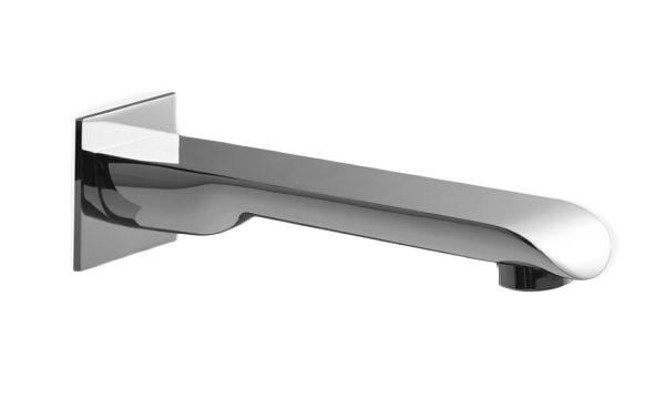Oval Bath Spout 180mm Brushed Nickel