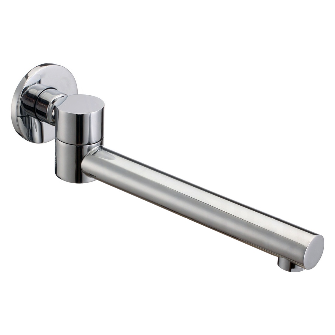 Rund Swivel Bath Spout Brushed Nickel