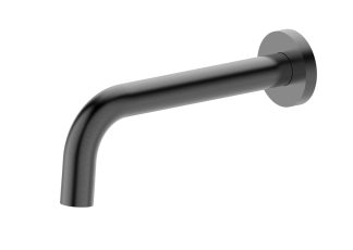 Morgan Rund Basin / Bath Spout 200mm Brushed Gun Metal