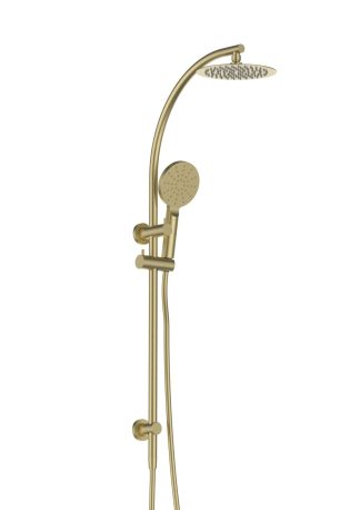 Rund Curved Multifunction Shower Combo Brushed Gold