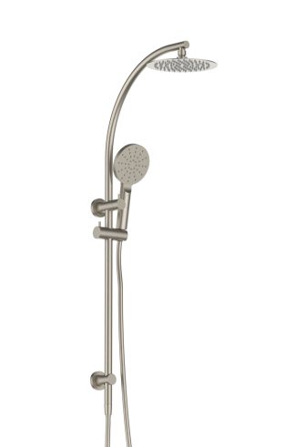 Rund Curved Multifunction Shower Combo Brushed Nickel