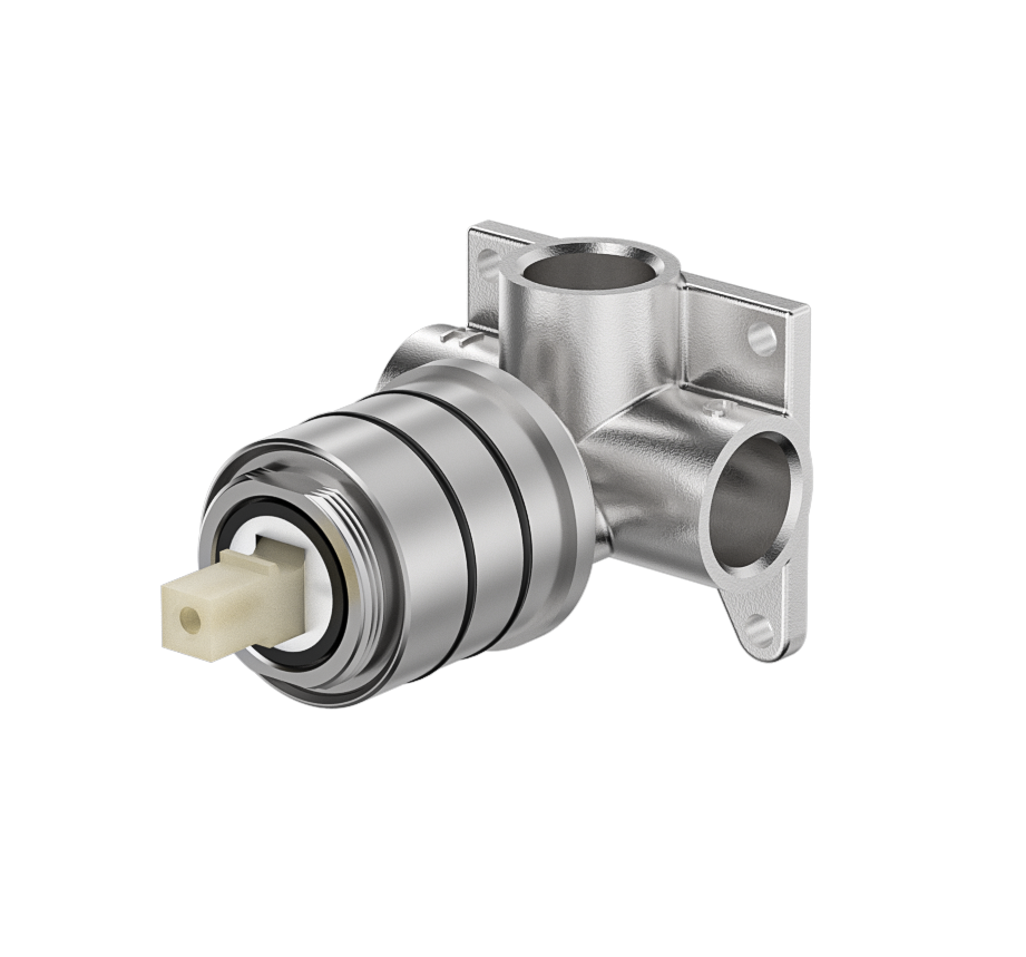 Oval Shower Mixer Chrome - Image 3