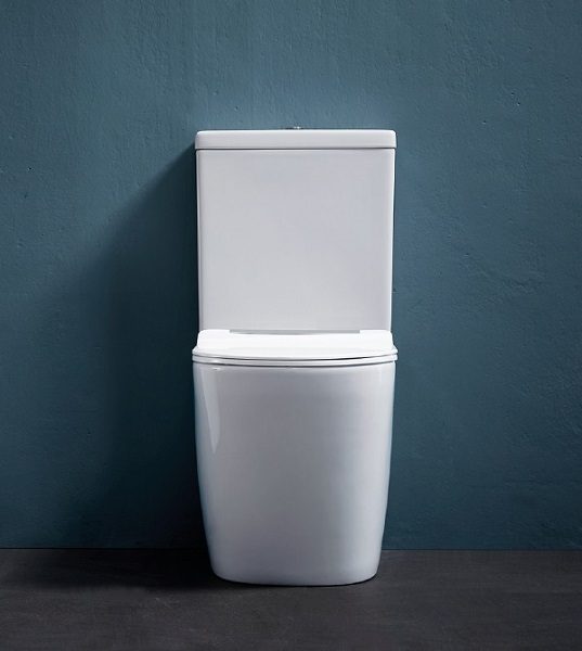 Cortona Rimless Flushing Back To Wall Toilet Suite - Image 3