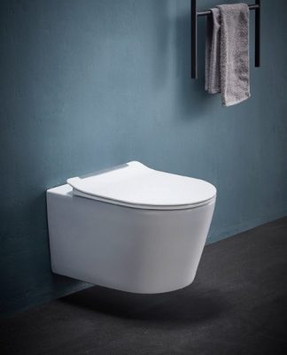 Cortona Rimless Flushing Wall Hung Toilet Suite