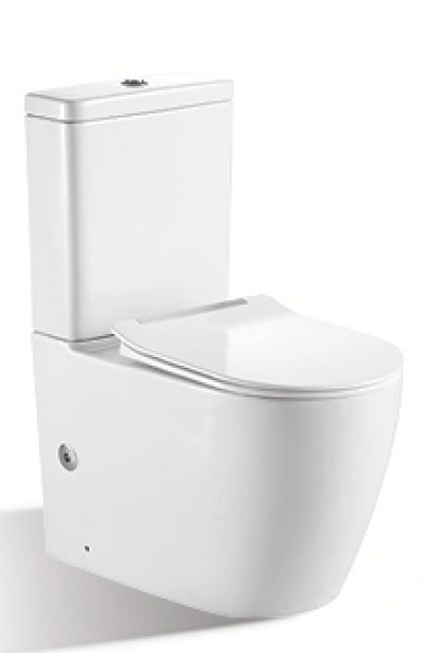 Gubbio Tornado Flushing Back To Wall Toilet Suite - Image 3