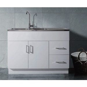 Laundry Double Sink with Cabinet 1200mm