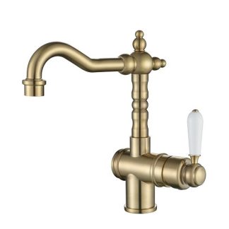 Bordeaux High Basin Mixer Brushed Bronze