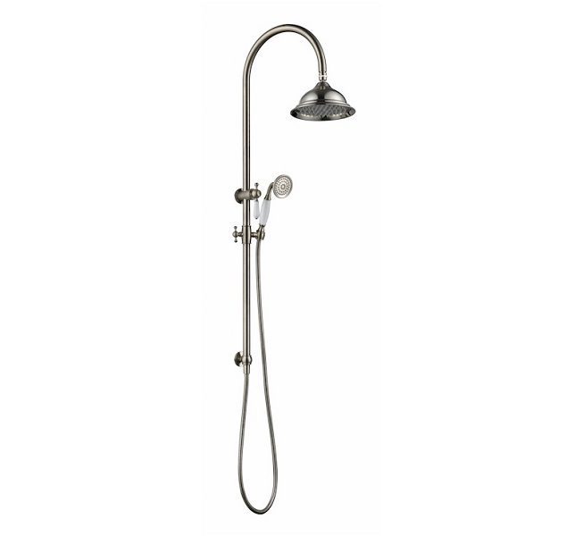Bordeaux Shower Column Set Brushed Nickel