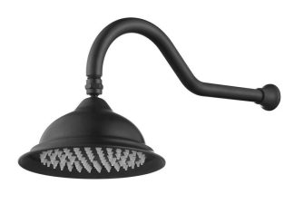 Bordeaux Shower Arm & Shower Head Matte Black