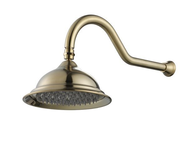 Bordeaux Shower Arm & Shower Head Brushed Bronze