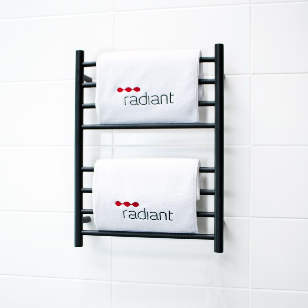 BRTR530 Round Heated Towel Ladder 530x700 M/Black - Image 2