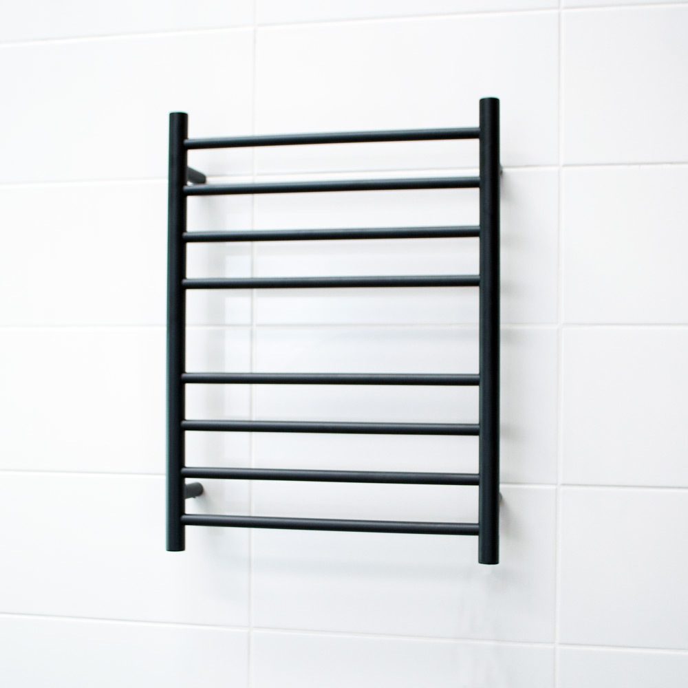 BRTR530 Round Heated Towel Ladder 530x700 M/Black