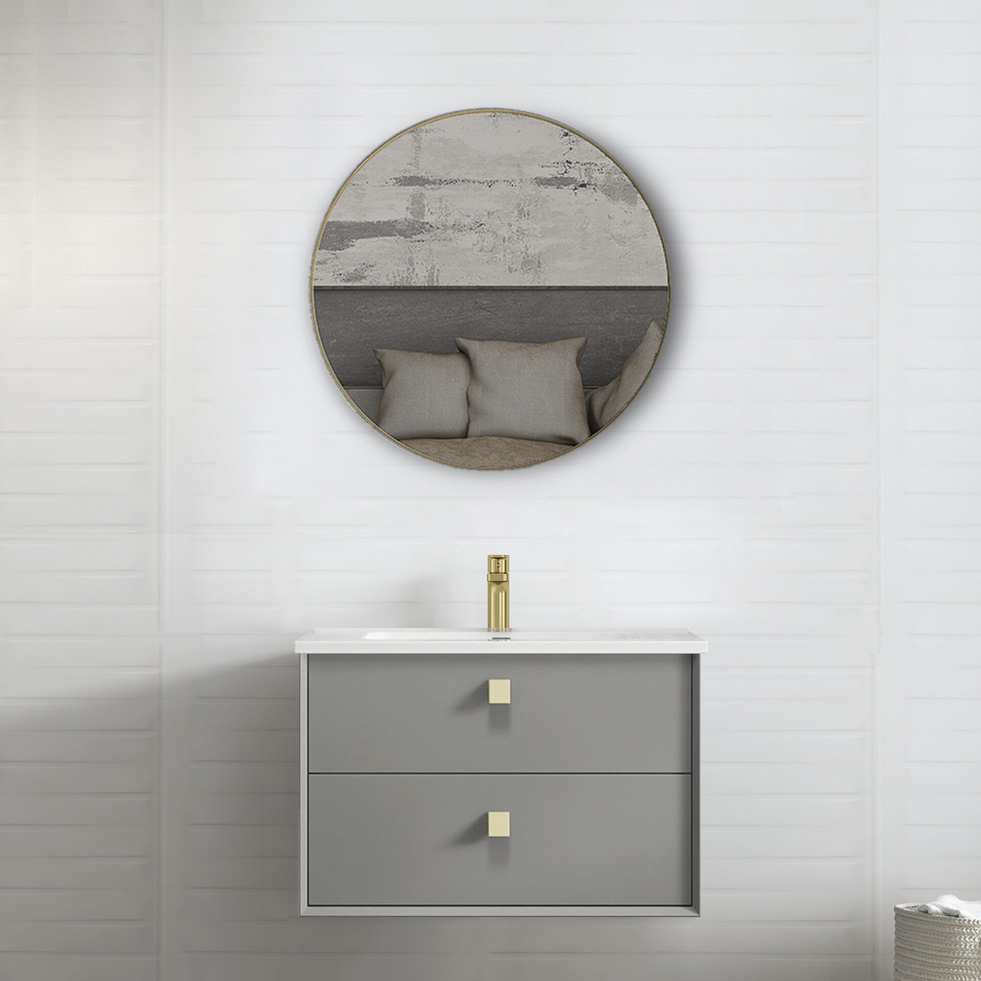 London Matte Black Framed Mirror - Image 3