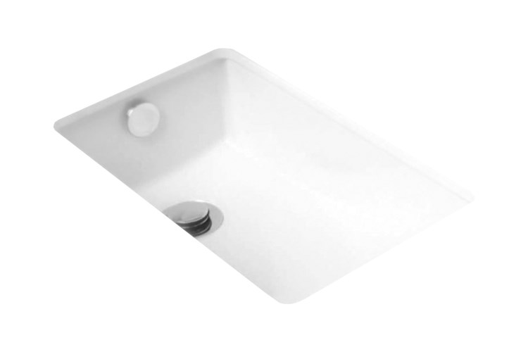 Bo Slimline Under Counter Basin Gloss White - Image 2