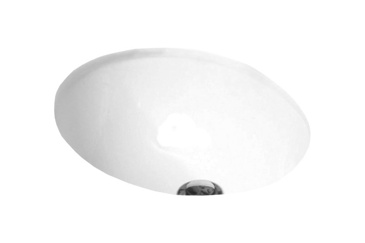 Oval Ceramic Under Counter Basin Gloss White - Image 2