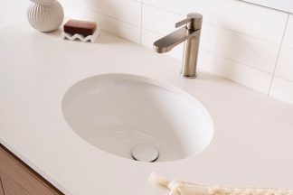 Oval Ceramic Under Counter Basin Gloss White