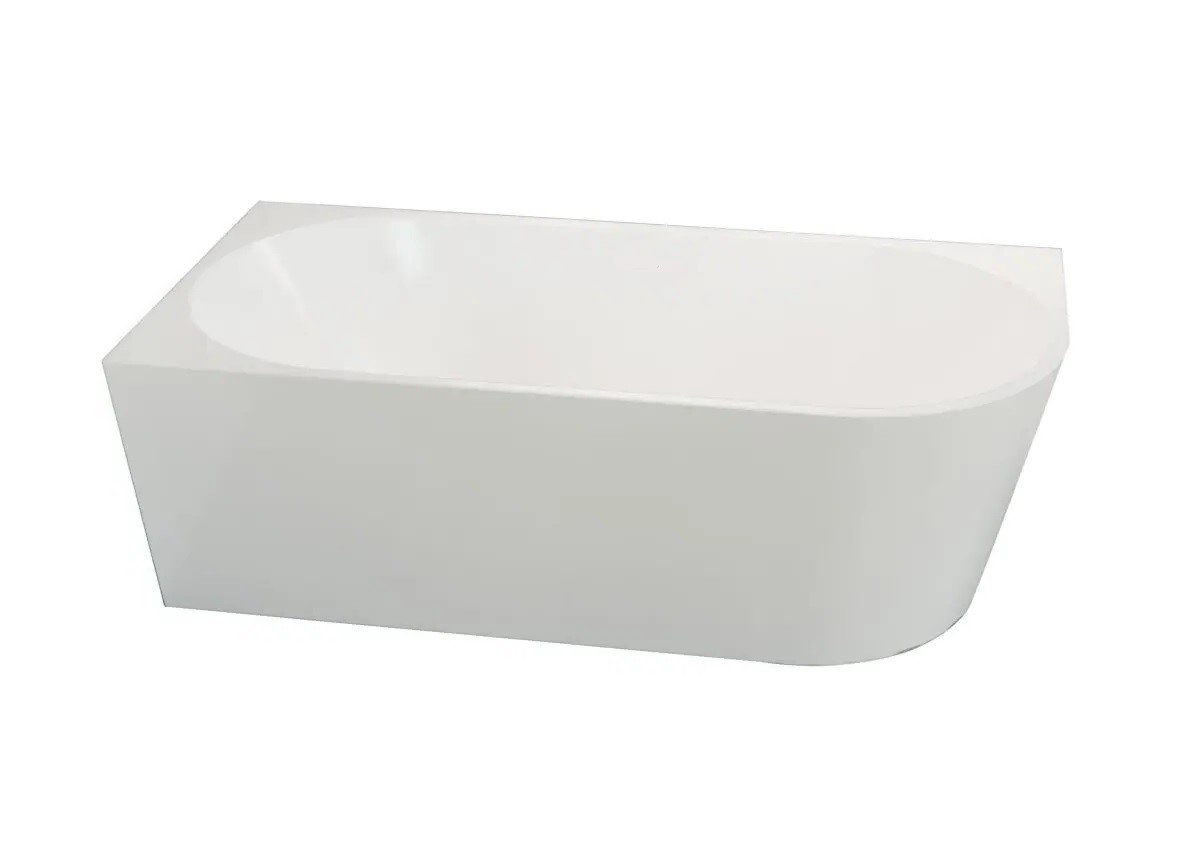 Mila 1700mm Round Corner Bath Left - Image 2