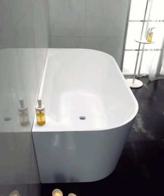 Cortona 1500mm Round Back To Wall Bath