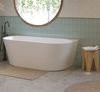Cortona 1500mm Back To Wall Bath Matte White