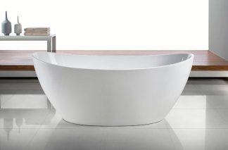 Gubbio 1500mm Double High Back Freestanding Bath