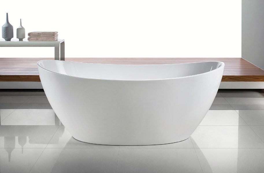 Gubbio 1700mm Double High Back Freestanding Bath