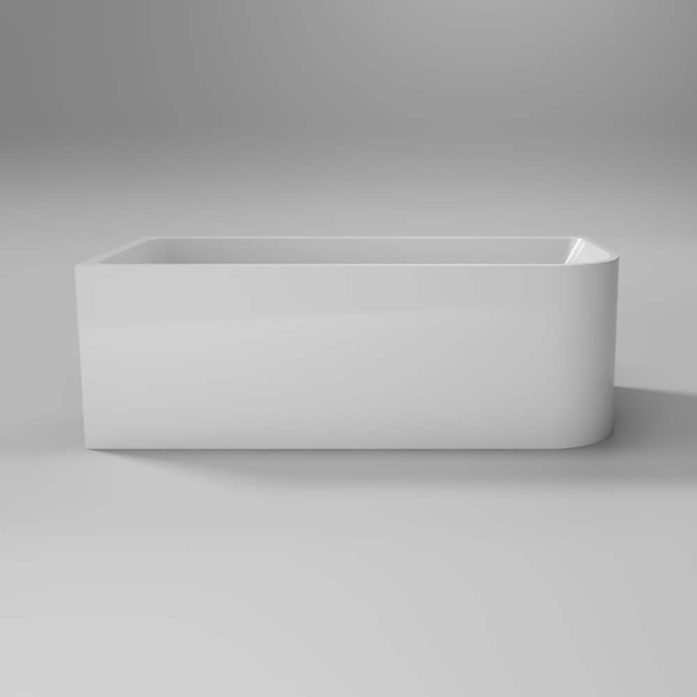 Modica 1400 Corner Bath Left Gloss White - Image 4