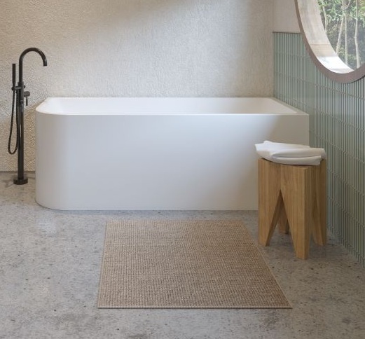 Modica 1400 Corner Bath Right Gloss White