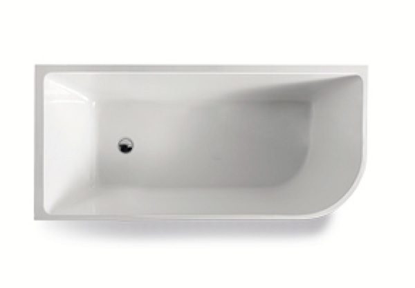 1500mm Corner Back To Wall Bath - LEFT - Image 3