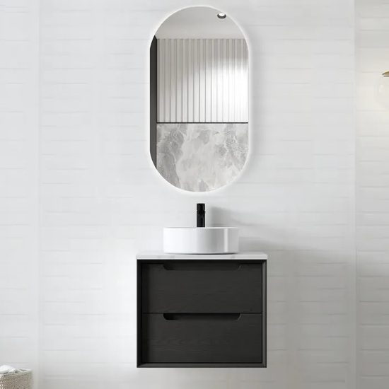 Noosa Frameless Tuffi Led Mirror 900 x 450 - Image 5