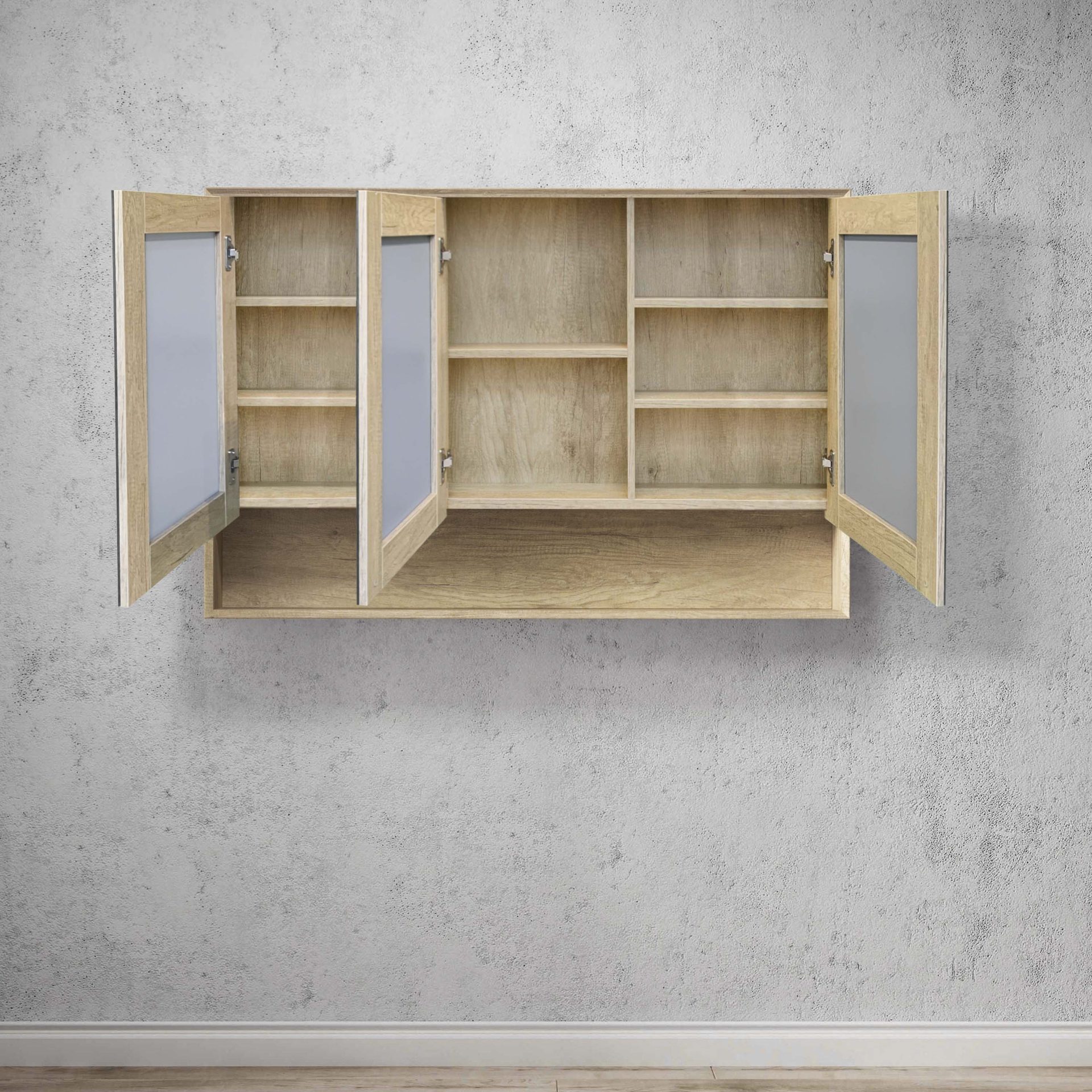 Byron Natural Oak 1200mm Shaving Cabinet - Image 2